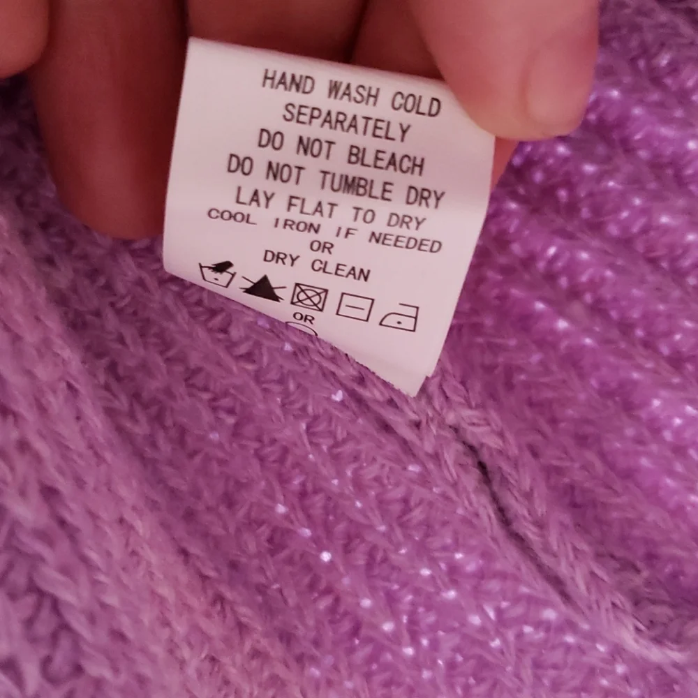 Melloday Lilac Two Pocket Pullover Sweater